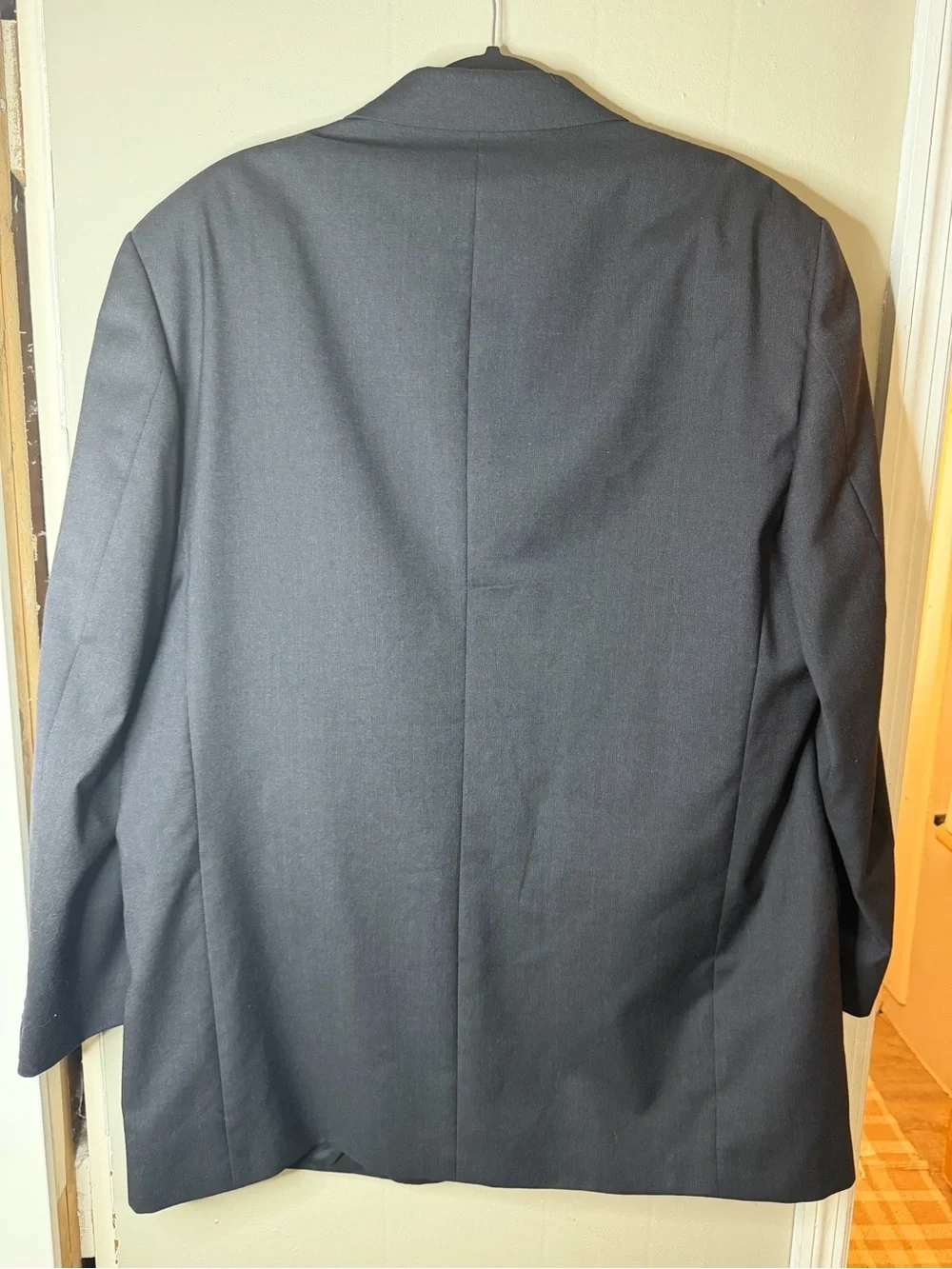 Pronto-Uomo Firenze Men's Classic Black Three-Button Blazer 100% Wool Size 46 LN